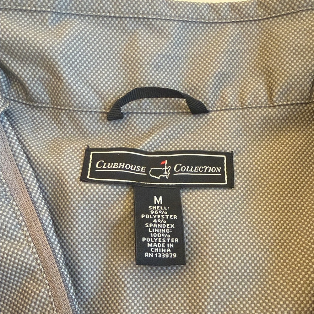 Gray MASTERS Quarter-Zip Pullover with Masters Lo… - image 8